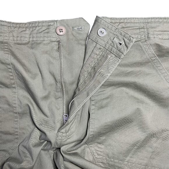 Abercrombie & Fitch Women's Relaxed Cargo Pants Olive Green Size 33/16 - Picture 7 of 8